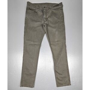 Levis 511 Slim Fit Jeans Mens 36x34 Olive Green Brown Y2k Denim Casual Preppy